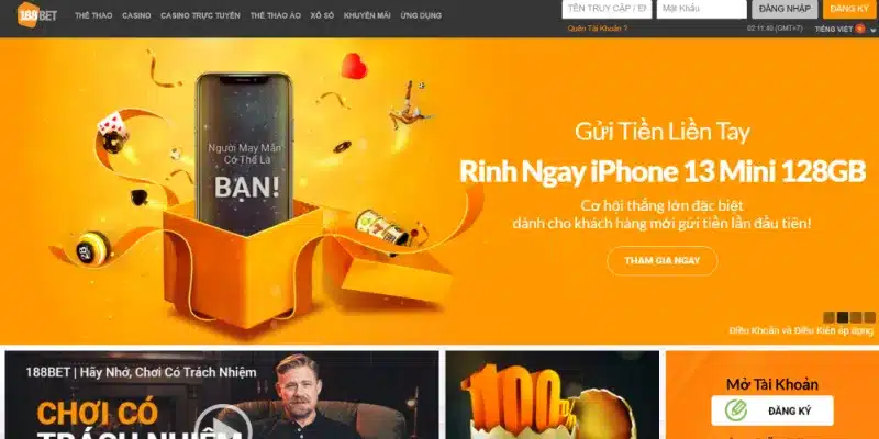 Khuyến mãi 188Bet dành cho thành viên VIP