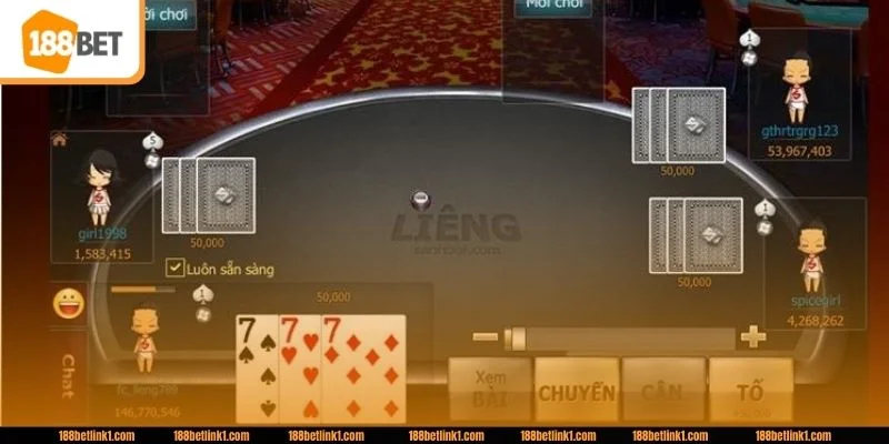 Luật chơi bài liêng 188BET được quy định rất rõ ràng.